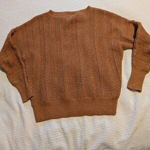 Nicole Miller rust colored sweater
